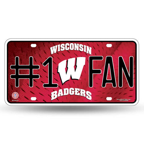 Wisconsin Badgers #1 Fan License Plate