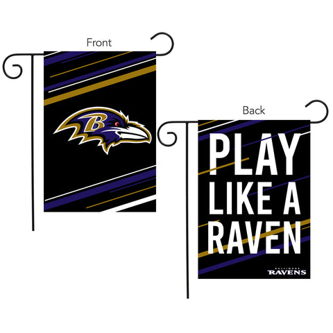 Baltimore Ravens Slogan Double Sided Garden Flag