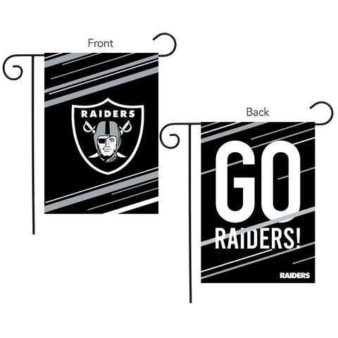 Las Vegas Raiders Slogan Double Sided Garden Flag