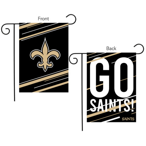 New Orleans Saints Slogan Double Sided Garden Flag