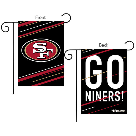 San Francisco 49ers Slogan Double Sided Garden Flag