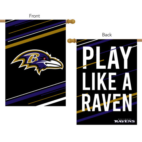 Baltimore Ravens Slogan Double Sided House Flag