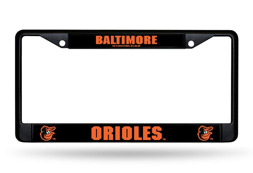 Baltimore Orioles Black Chrome License Plate Frame