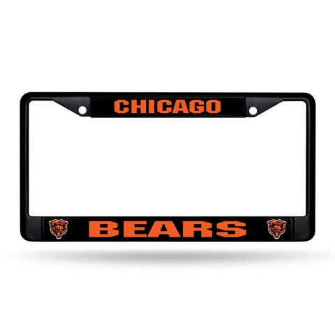 Chicago Bears Chrome License Frame BLK