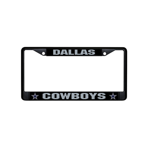 Dallas Cowboys Black Chrome License Plate Frame