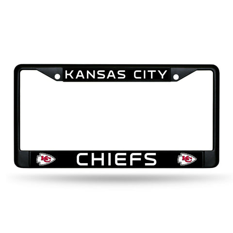 Kansas City Chiefs Black Chrome License Frame