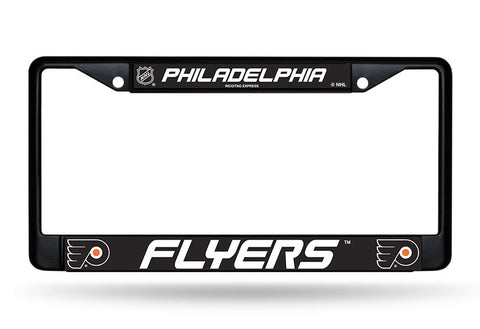 Philadelphia Flyers Black Chrome License Plate Frame
