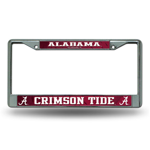 Alabama Crimson Tide Chrome License Frame S