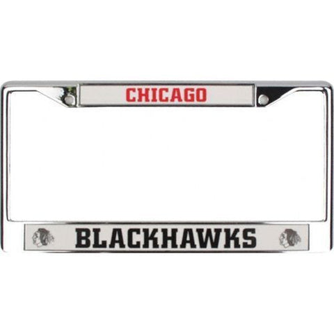 Chicago Blackhawks Chrome License Frame S