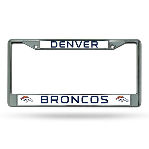 Denver Broncos Chrome License Frame S