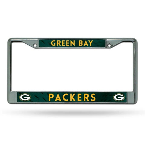 Green Bay Packers Chrome License Plate Frame