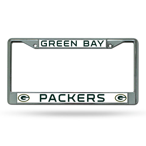 Green Bay Packers Chrome License Frame S