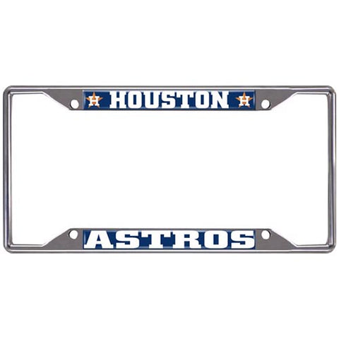 Houston Astros Los Angeles Angels Chrome License Plate Frame
