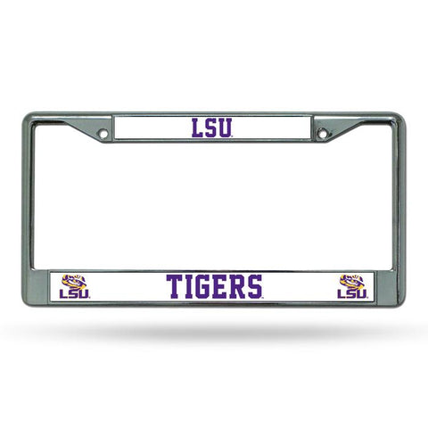 LSU Tigers Chrome License Frame S