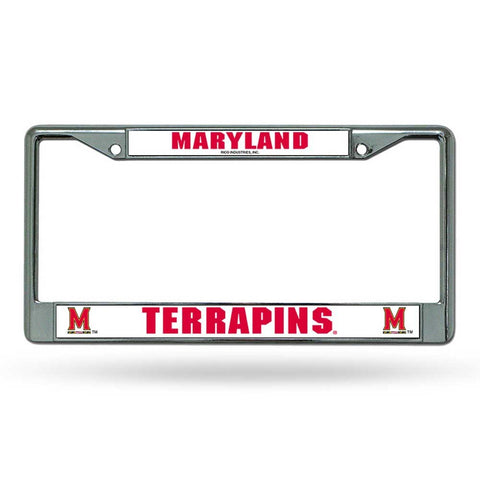 Maryland Terrapins Chrome License Frame S