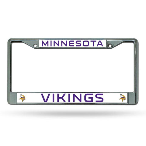 Minnesota Vikings Chrome License Frame S