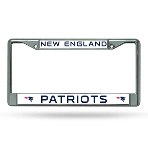 New England Patriots Chrome License Frame S