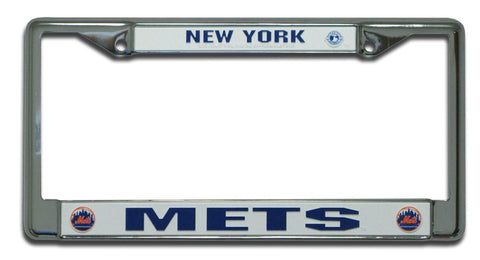 New York Mets Chrome License Frame S