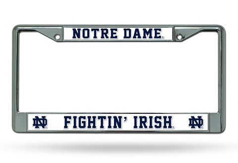 Notre Dame Fighting Irish Chrome License Frame S