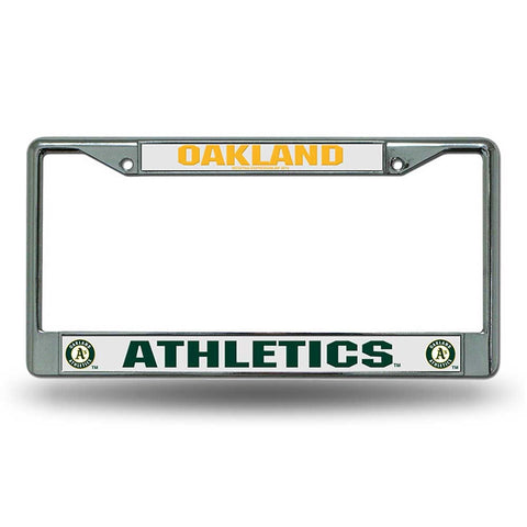 Oakland Athletics Chrome License Frame S
