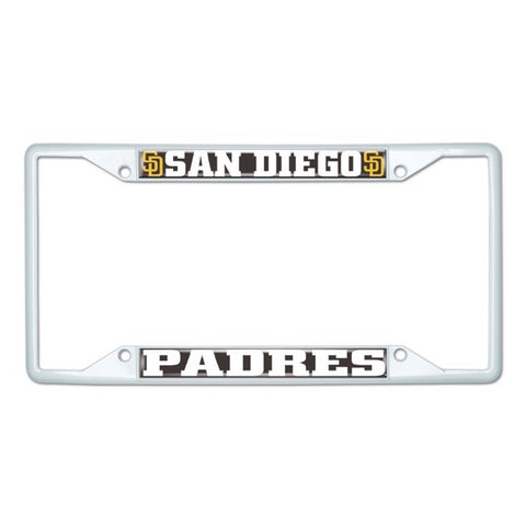 San Diego Padres Chrome License Plate Frame