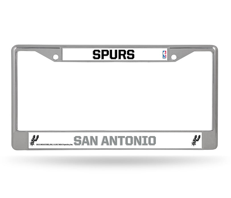 San Antonio Spurs Chrome License Plate Frame