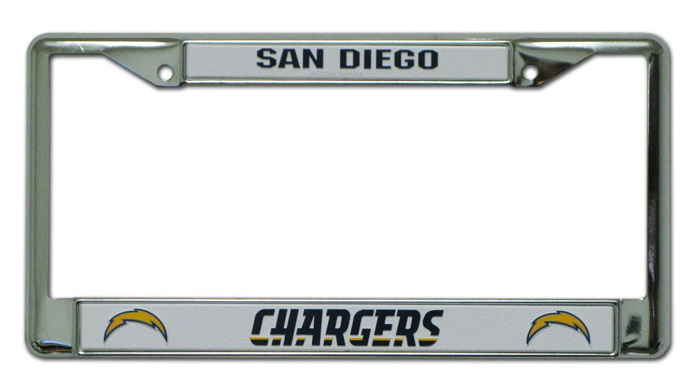 San Diego Chargers Chrome License Plate Frame