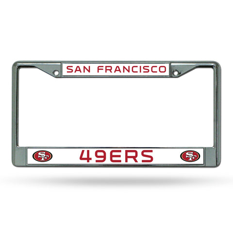 San Francisco 49ers Chrome License Frame S