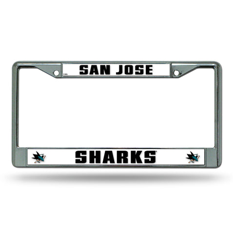 San Jose Sharks Chrome License Frame S