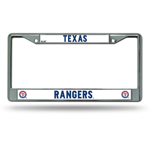 Texas Rangers Chrome License Frame S