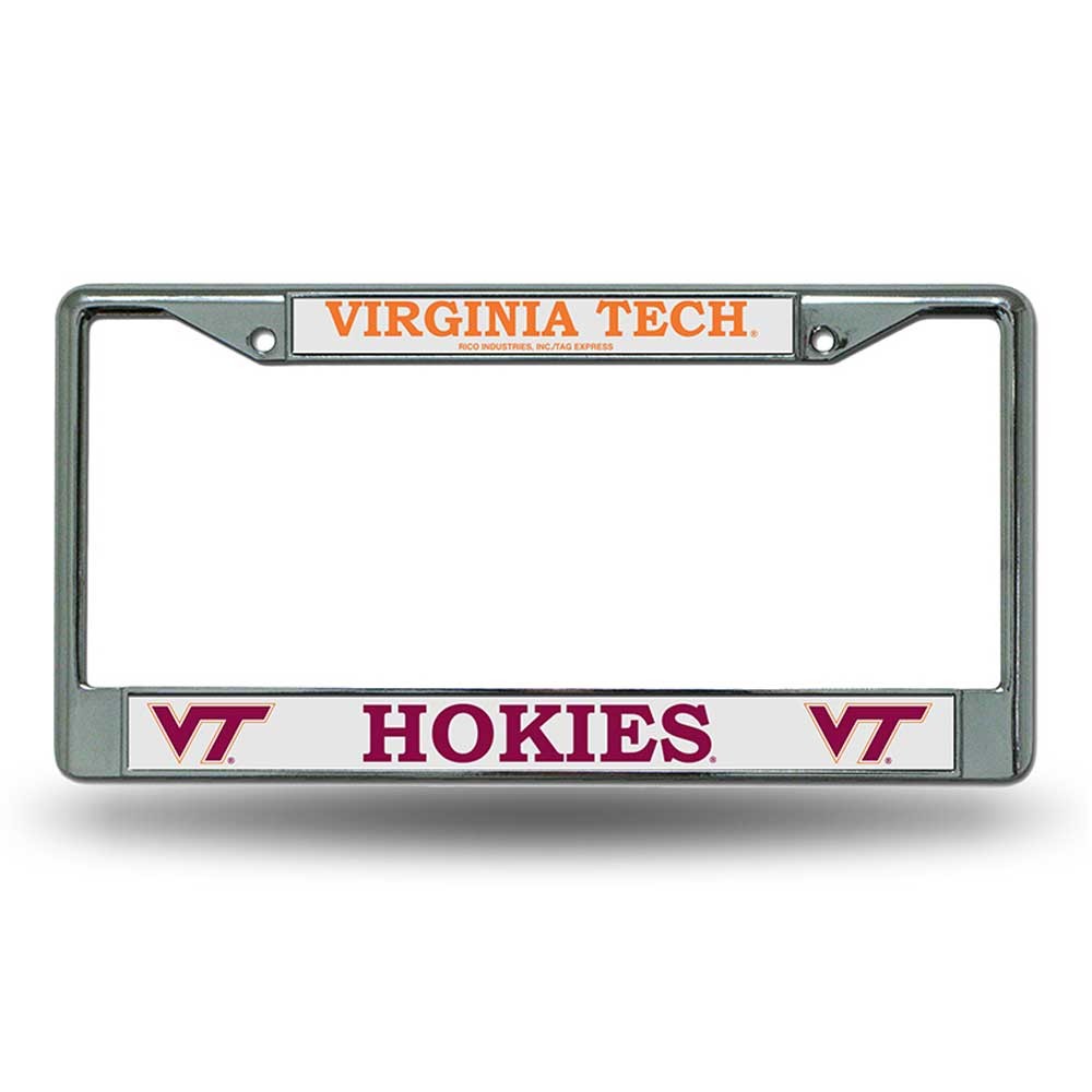 Virginia Tech Hokies Chrome License Plate Frame