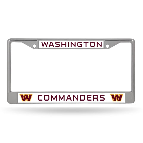 Washington Commanders Chrome License Frame S