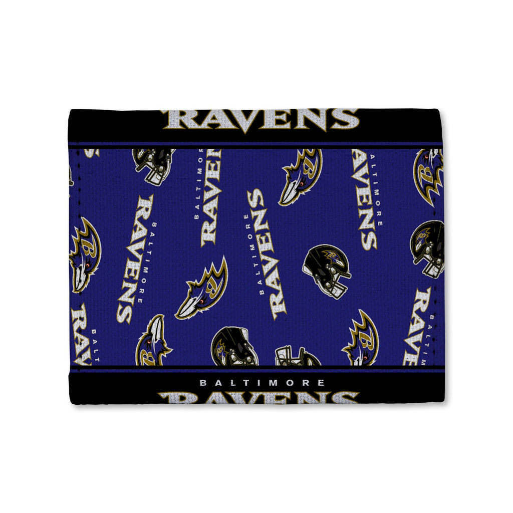 Baltimore Ravens Canvas Trifold Wallet