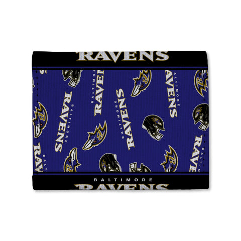 Baltimore Ravens Canvas Trifold Wallet