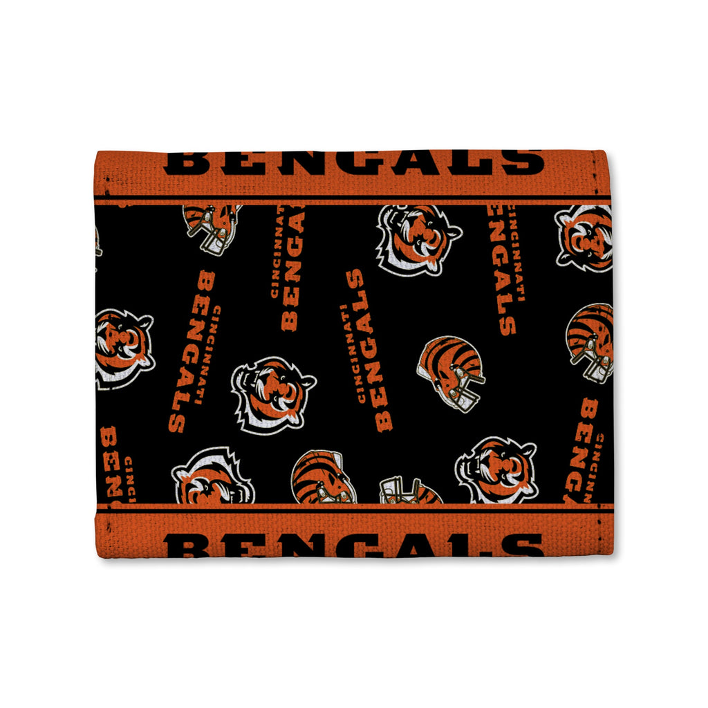 Cincinnati Bengals Canvas Trifold Wallet