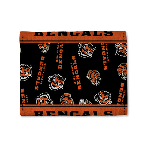 Cincinnati Bengals Canvas Trifold Wallet