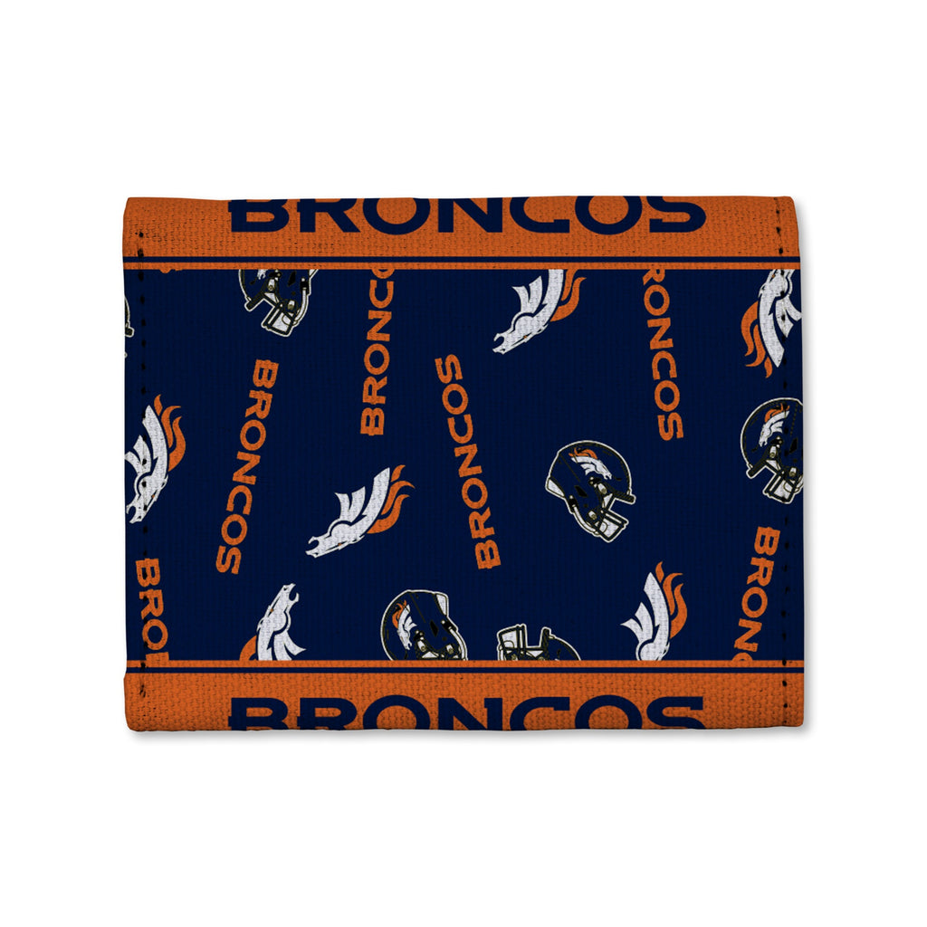 Denver Broncos Canvas Trifold Wallet