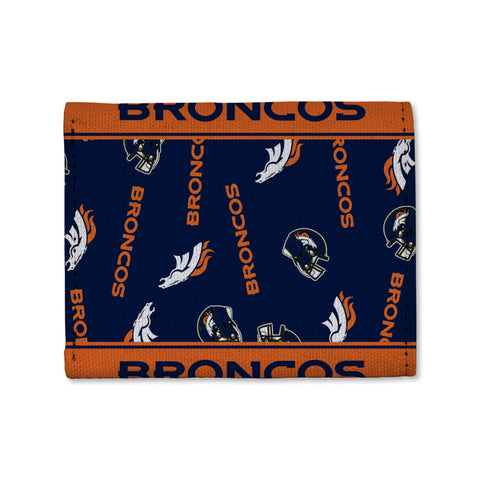 Denver Broncos Canvas Trifold Wallet