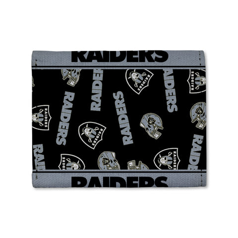Las Vegas Raiders Canvas Trifold Wallet