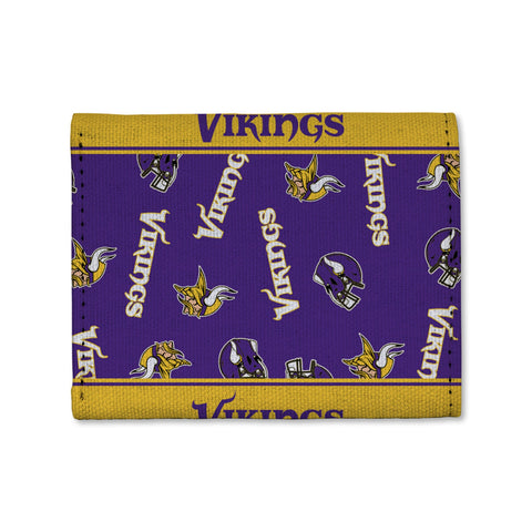 Minnesota Vikings Canvas Trifold Wallet