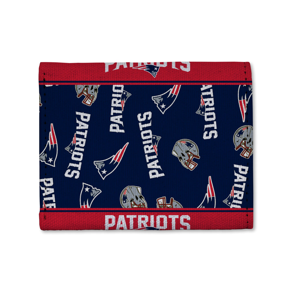 New England Patriots Canvas Trifold Wallet