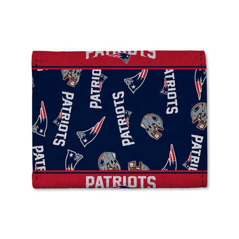 New England Patriots Canvas Trifold Wallet