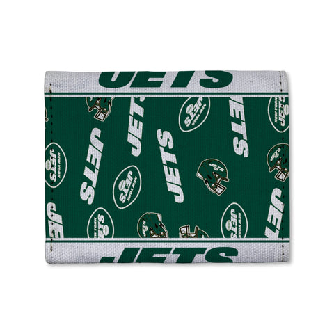 New York Jets Canvas Trifold Wallet