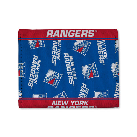 New York Rangers Canvas Trifold Wallet