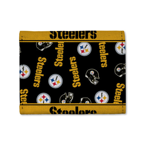 Pittsburgh Steelers Canvas Trifold Wallet