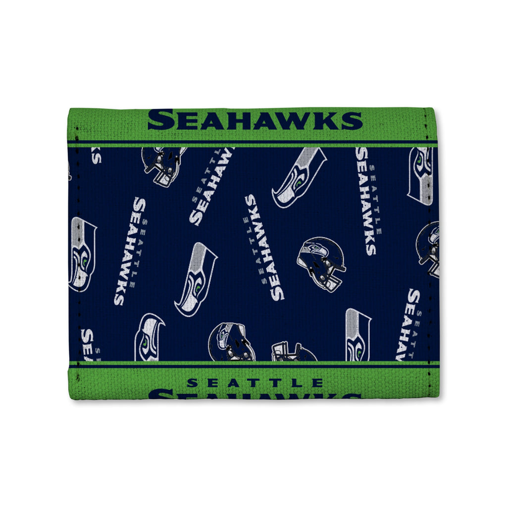 Seattle Seahawks Canvas Trifold Wallet