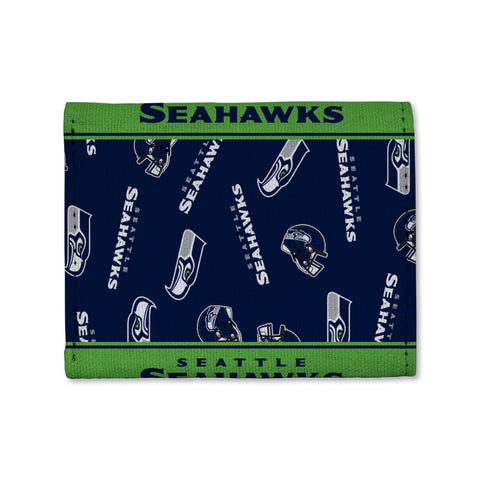 Seattle Seahawks Canvas Trifold Wallet