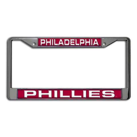 Philadelphia Phillies Laser Cut License Plate Frame - Red