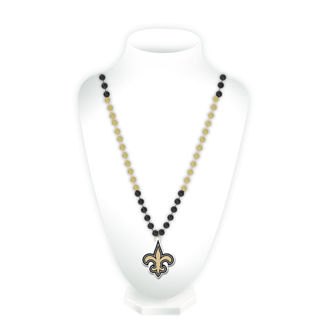 New Orleans Saints Sport Beads With Medallion