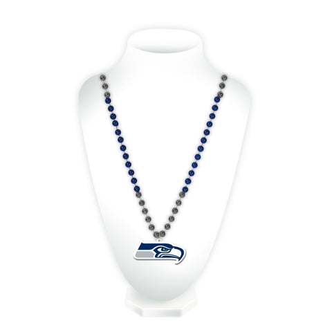 Seattle Seahawks Sport Beads With Medallion